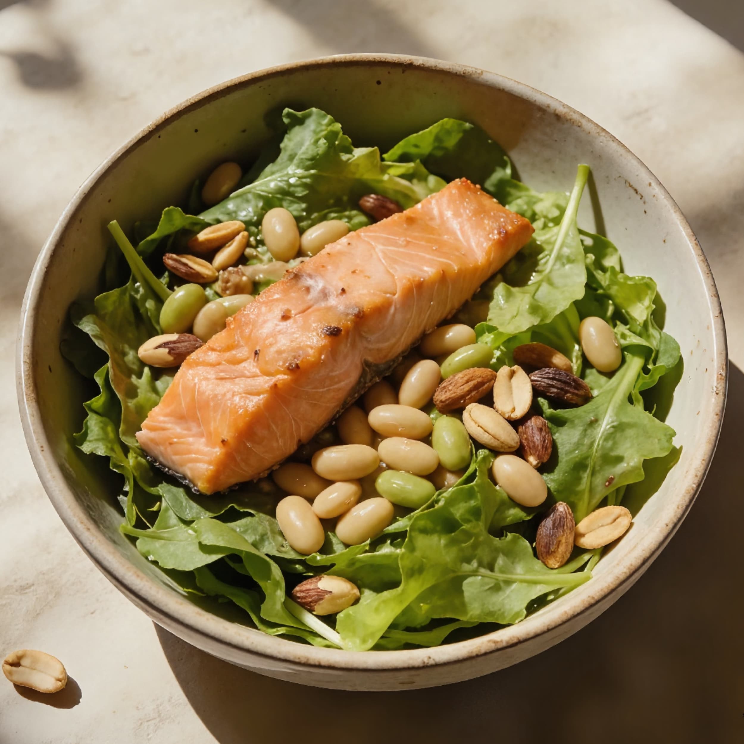 A salad in a bowl